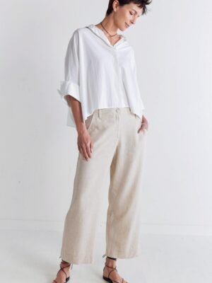 Linen A-Line Pants