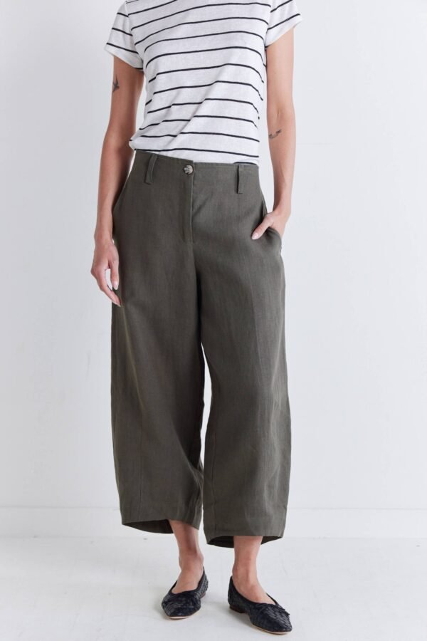 Carefree Wide Leg Linen Pants