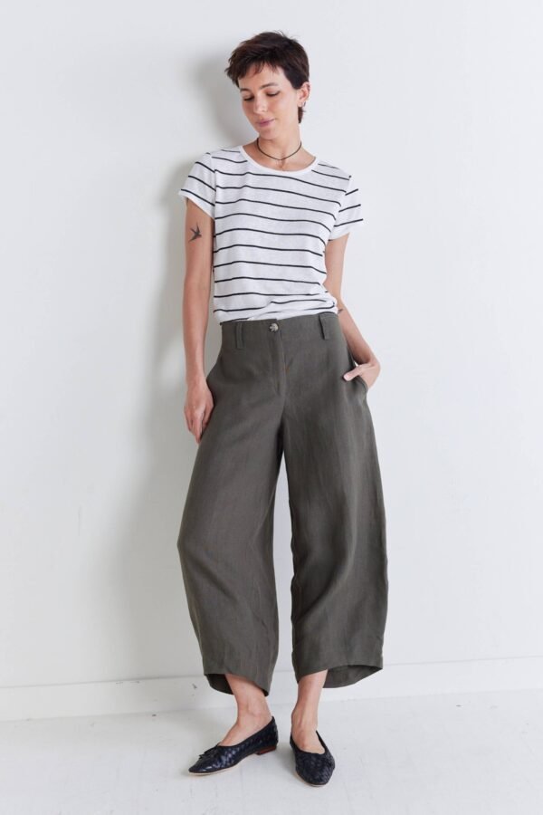 Carefree Wide Leg Linen Pants