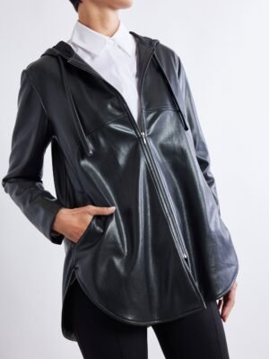 Vegan Leather Not Too Oversized Jacket